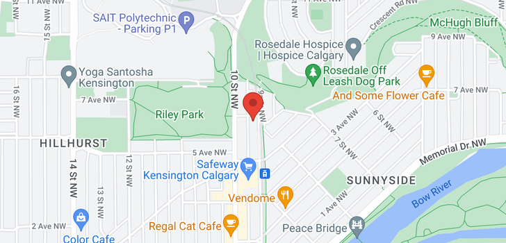map of 304 1059 5 Avenue NW